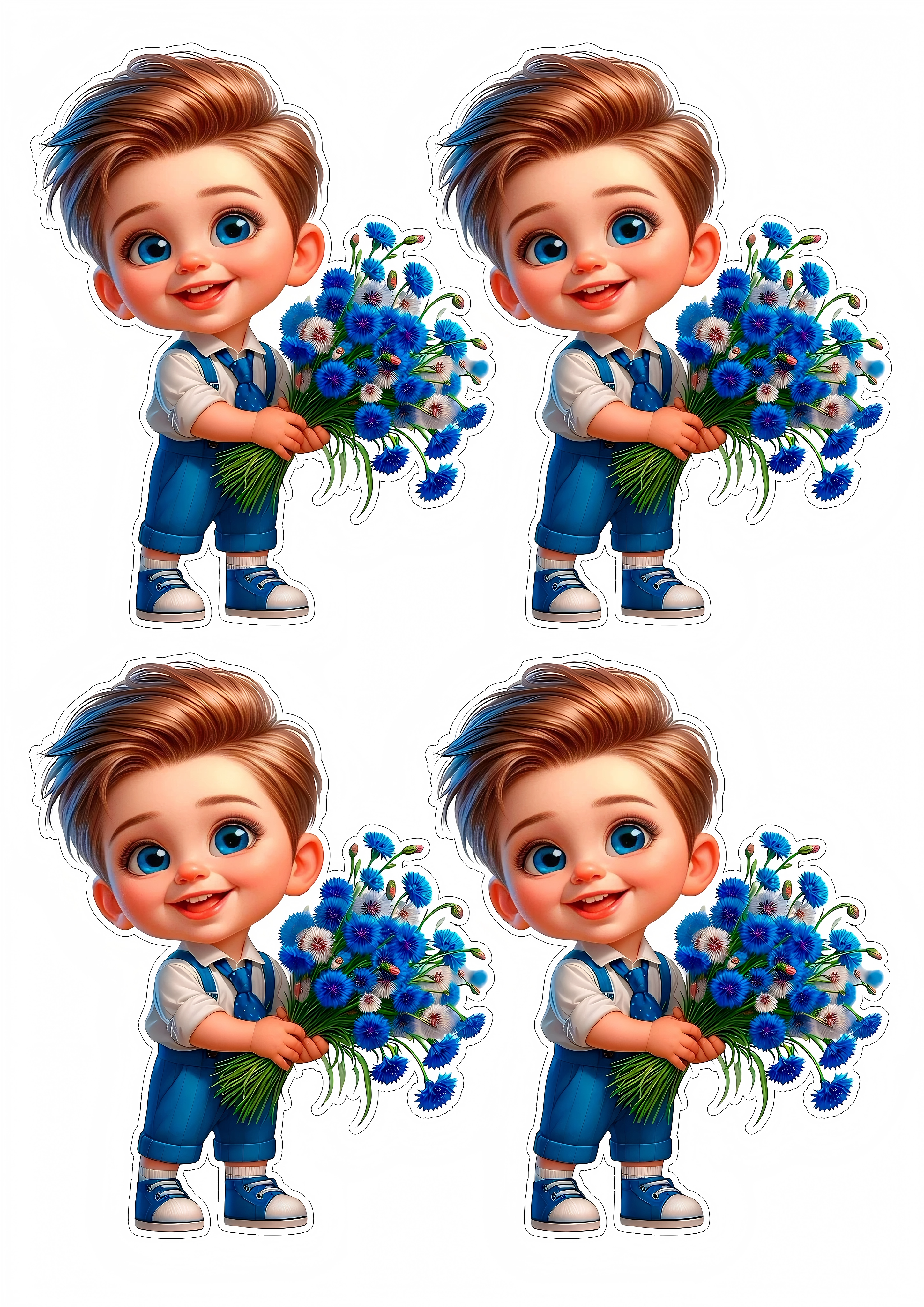 Little Boy cake topper