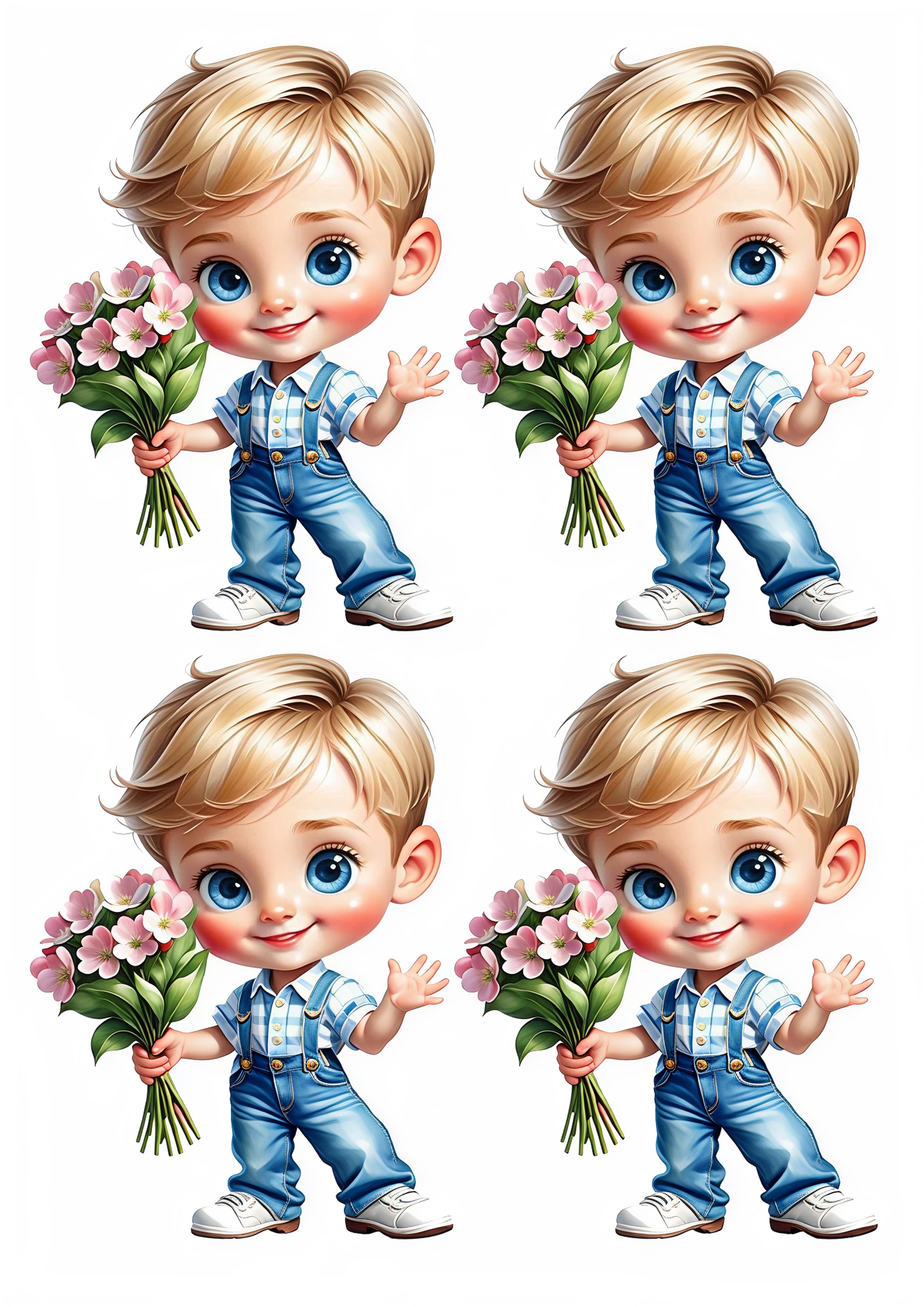 Little Boy cake topper