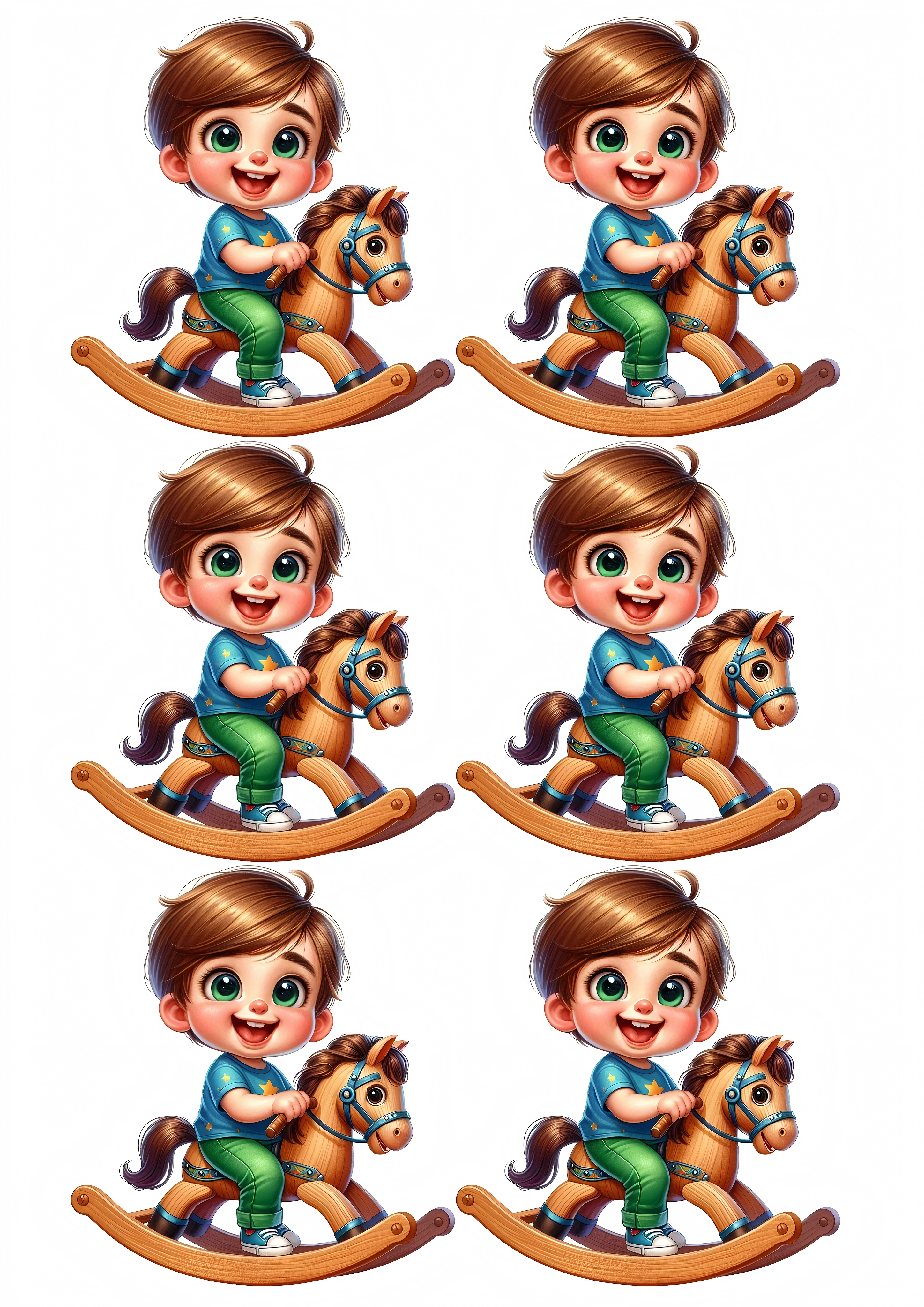 Little Boy cake topper