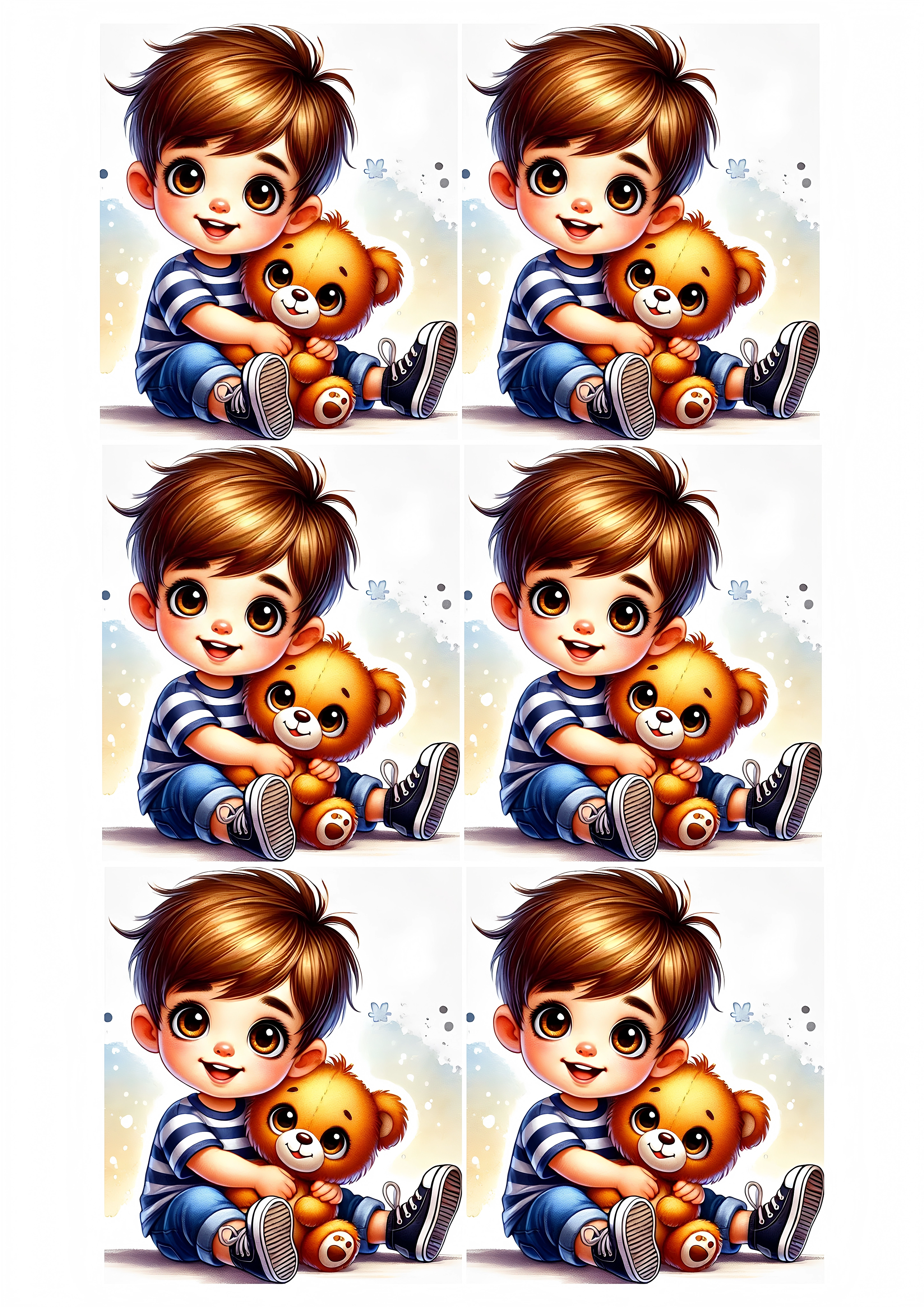 Little Boy cake topper