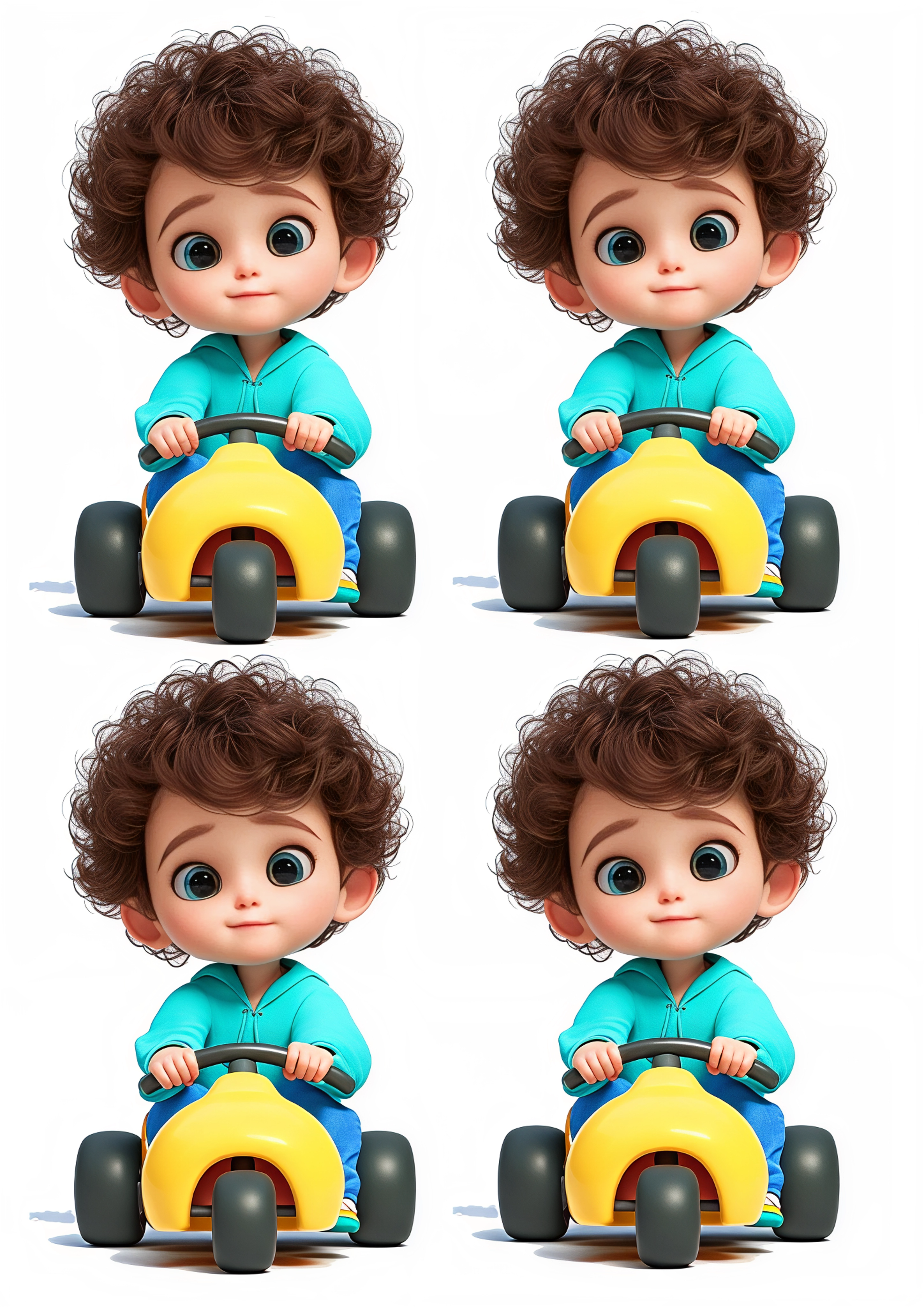 Little Boy cake topper